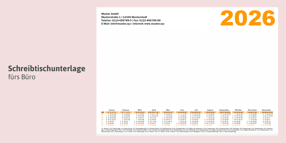 Schreibtischunterlage